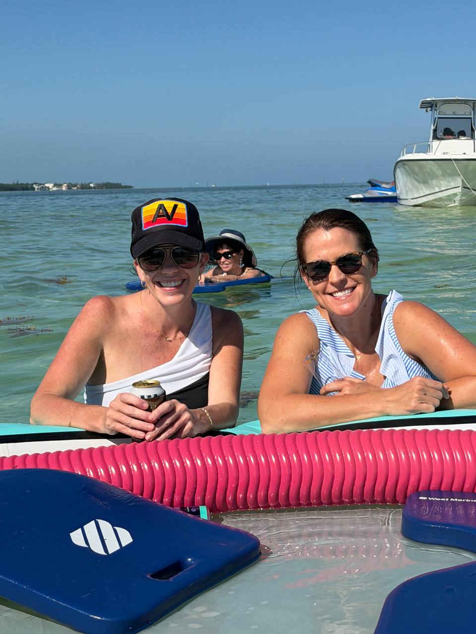 Guests relaxing on a luxury Islamorada charter